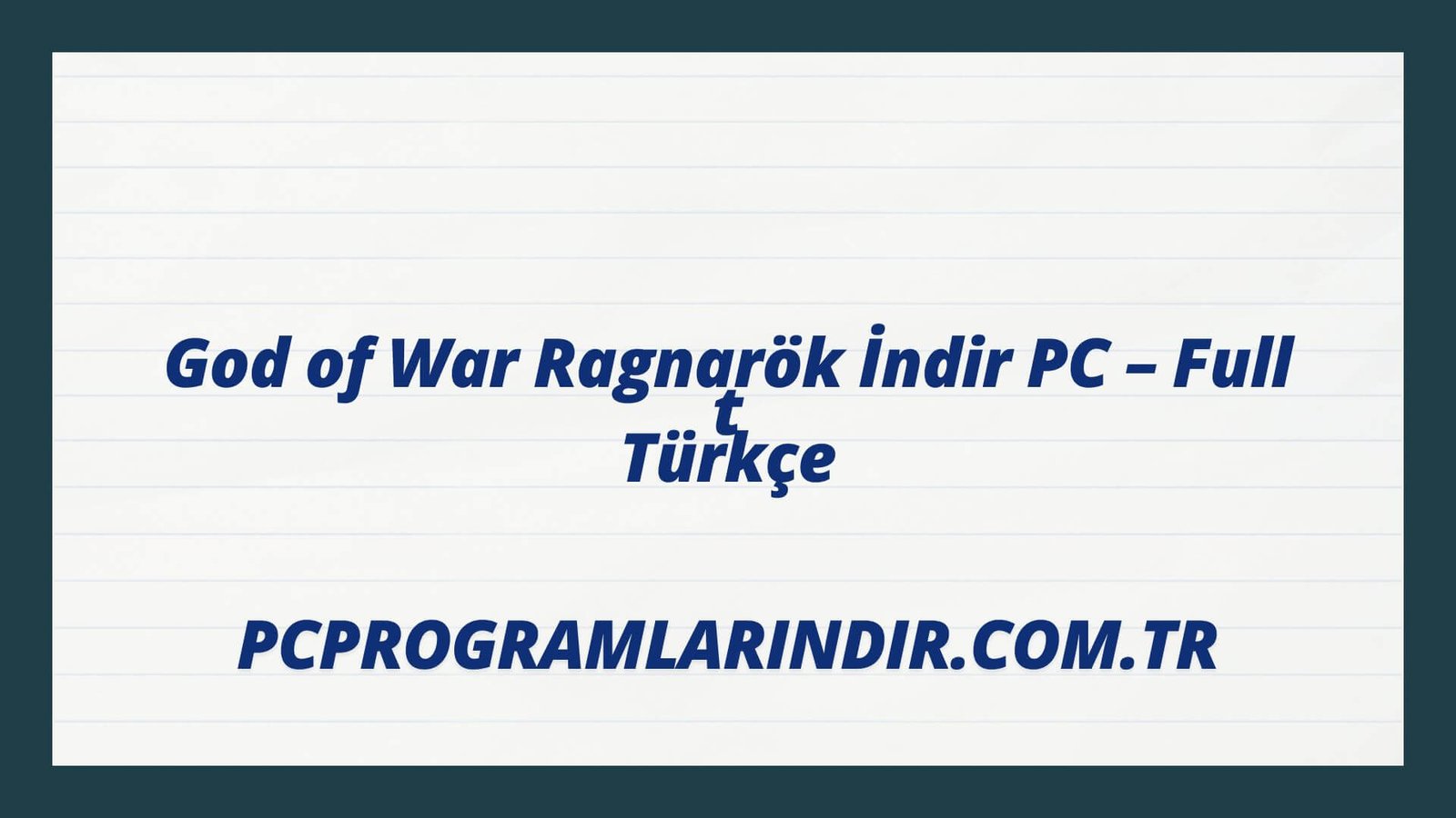 God Of War Ragnarok Full Indir