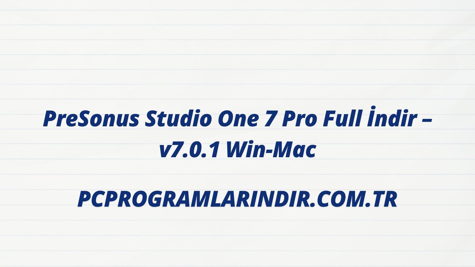 Studio One Full Indir