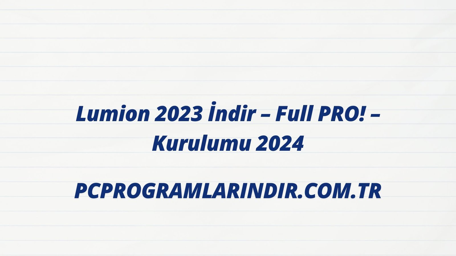 Lumion Indir