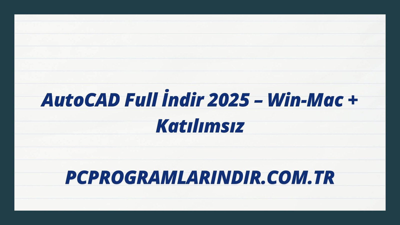 Autocad Indir Full