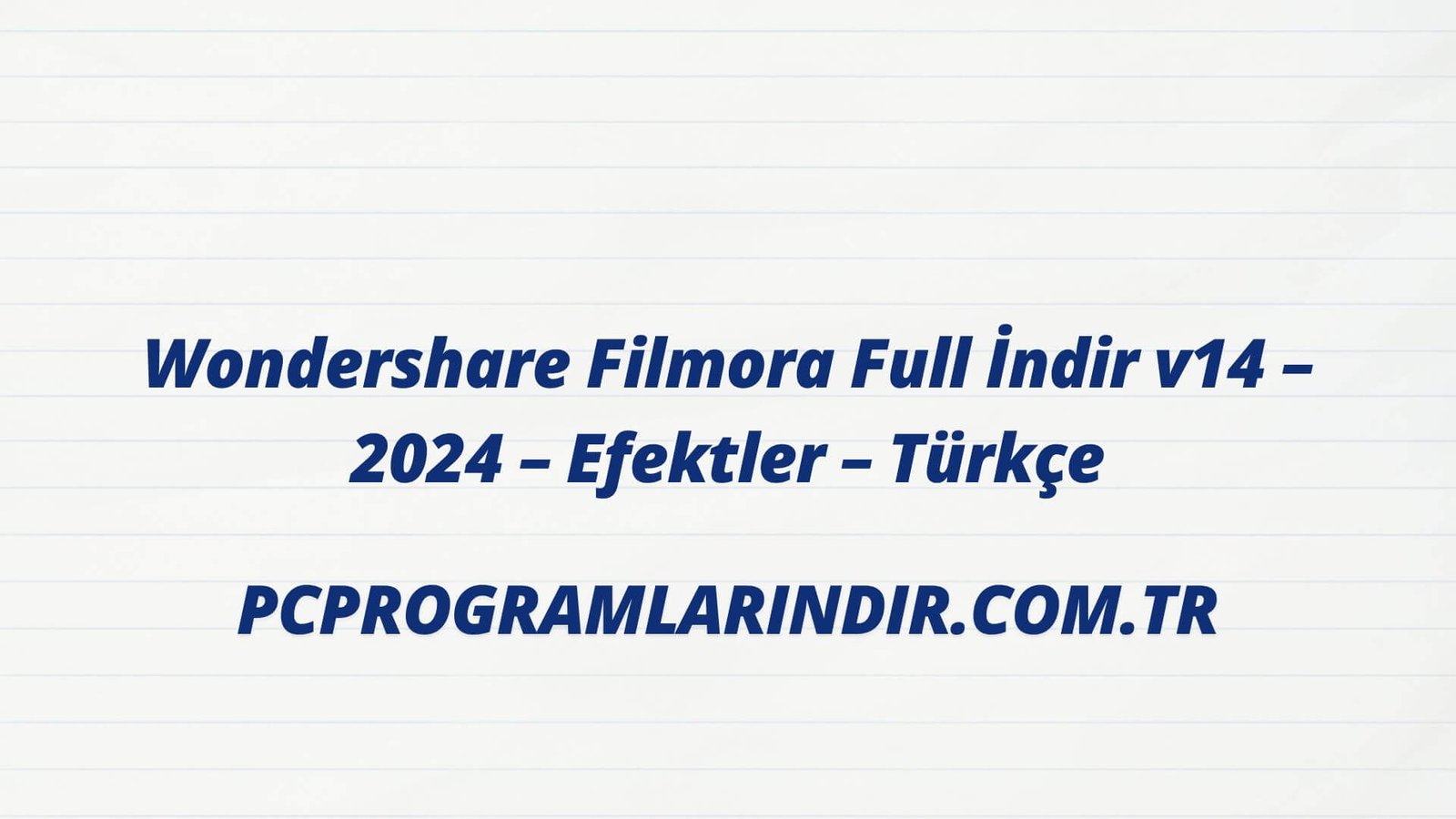 Wondershare Filmora Full Indir