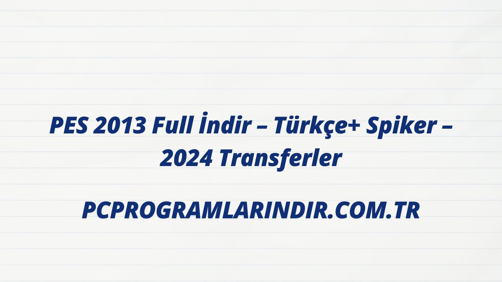 Pes 2013 Indir