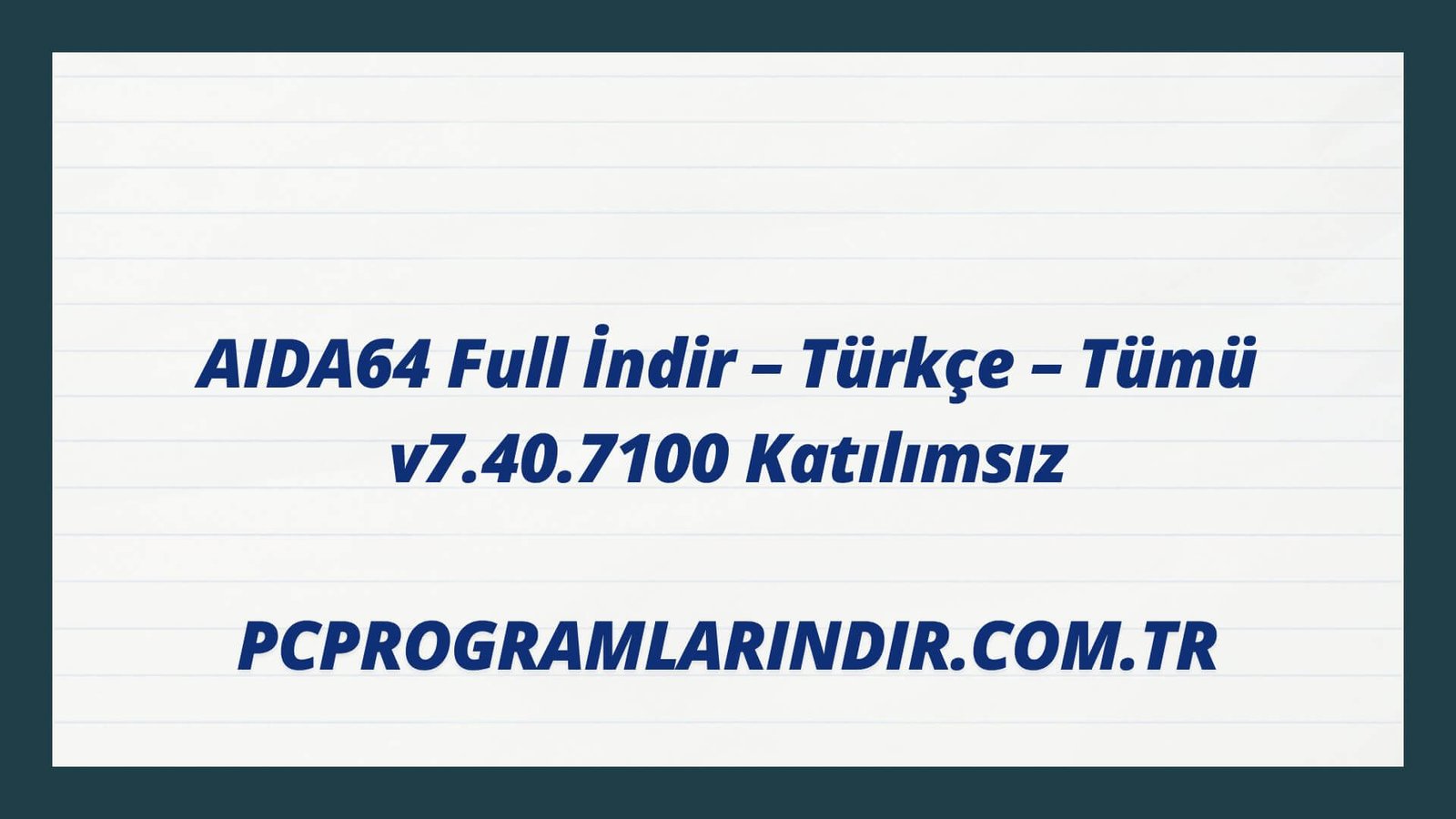 Aida64 Full Indir