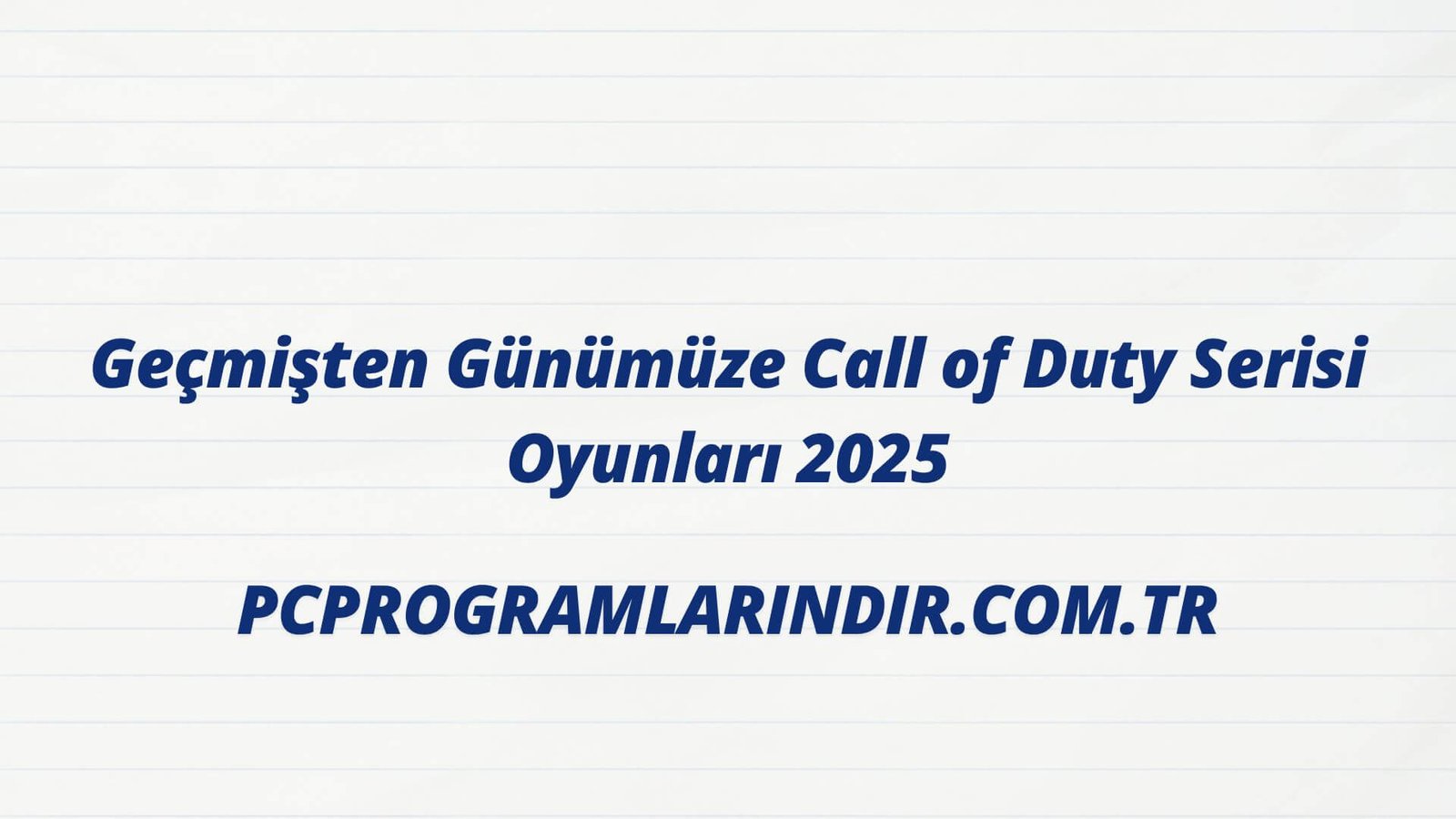 Call Of Duty Full Indir